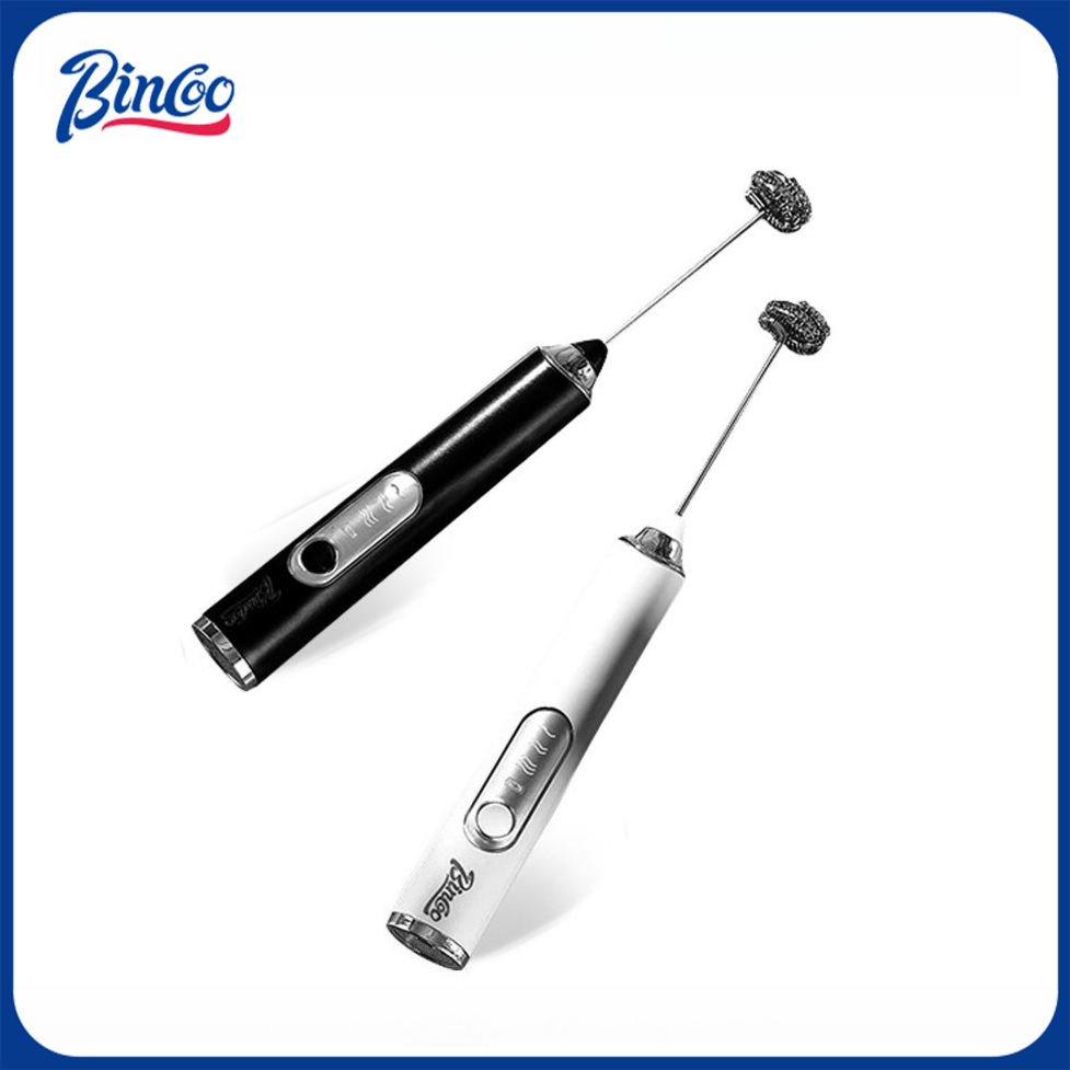 Electric Milk Frother Handheld - Mousseur à lait numérique portatif Bincoo,
