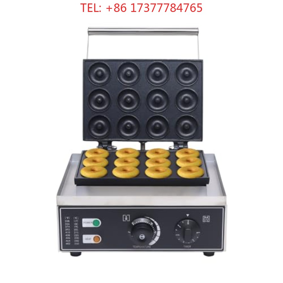 Mini Waffle Maker Machine - Machine à beignets antiadhésive 12 pièces
