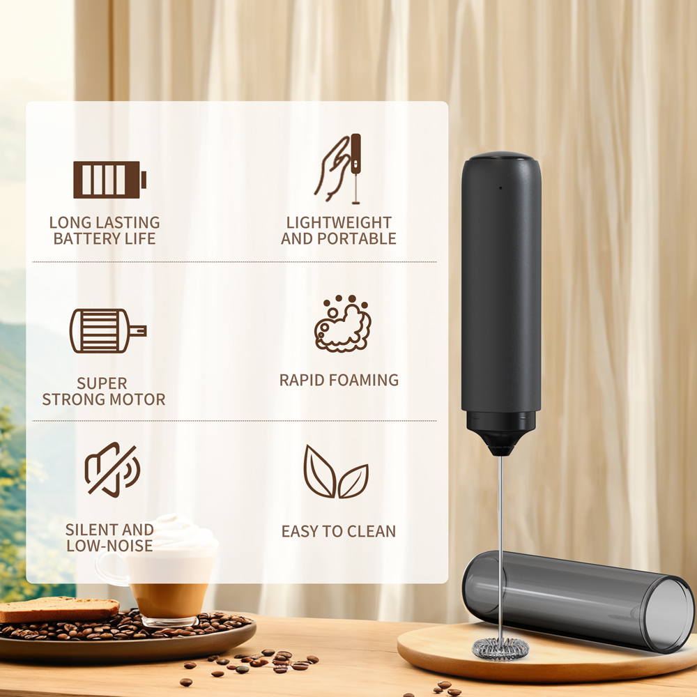 Mousseur à lait puissant pour  - Electric Milk Frother Handheld avis et prix
